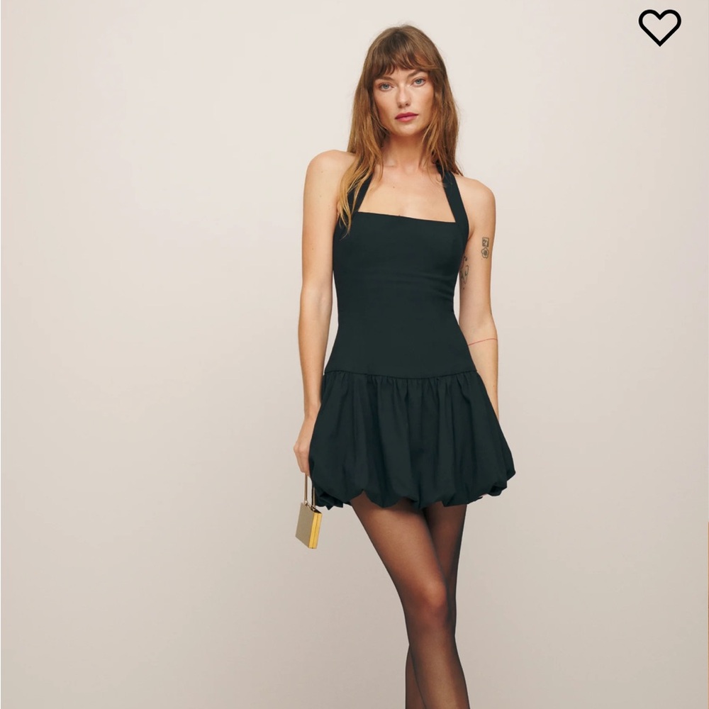 Reformation Babette Dress in Black